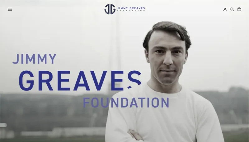 Jimmy Greaves Foundation Shopify store