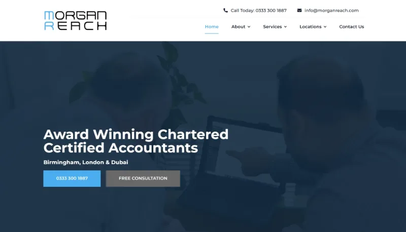Morgan Reach website designed by Luxe Websites